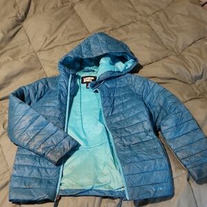 Lands' End Kids Teal Puffer Jacket